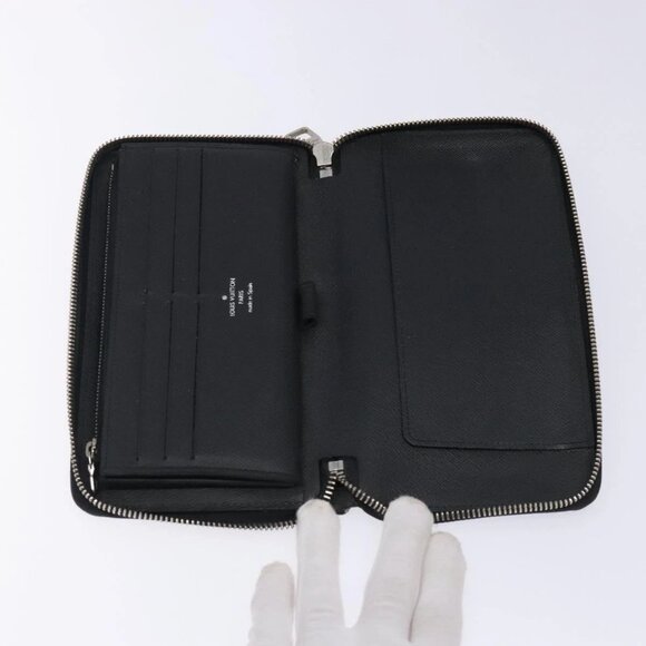 LOUIS VUITTON Epi Zippy Organizer Long Wallet Black M63852 LV Auth 133006 - Picture 9 of 16